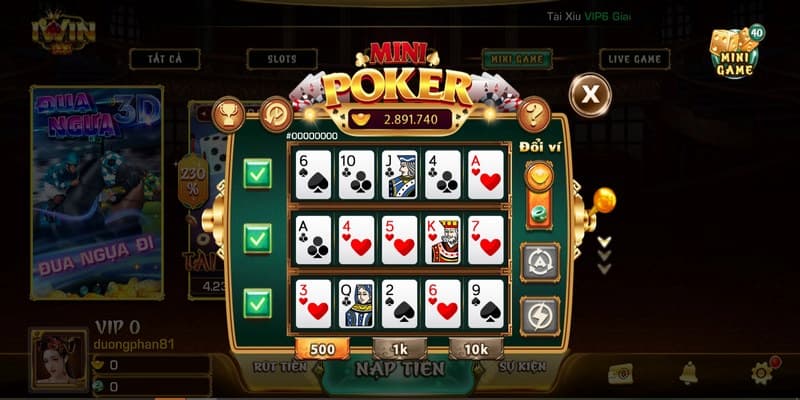 Mini Poker – Chiến lược chơi an toàn