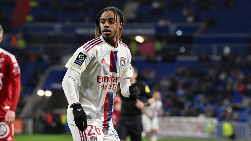 Bradley Barcola thời còn thi đấu tại Lyon